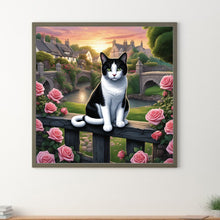 Load image into Gallery viewer, Diamond Painting - Full Round - small town cat (30*30CM)
