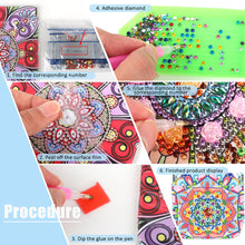 Load image into Gallery viewer, PU Partial Special Shaped Mandala 5D DIY Diamond Painting Wallet Gifts for Women
