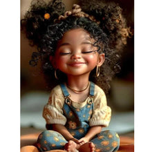 Load image into Gallery viewer, Diamond Painting - Full Round - smiling girl (30*40CM)
