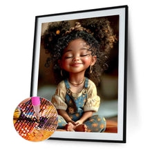 Load image into Gallery viewer, Diamond Painting - Full Round - smiling girl (30*40CM)
