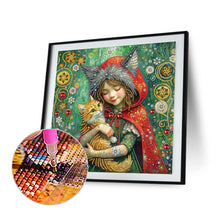 Load image into Gallery viewer, Diamond Painting - Partial Special Shaped - Children&#39;s Day Red Riding Hood (40*40CM)
