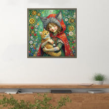 Load image into Gallery viewer, Diamond Painting - Partial Special Shaped - Children&#39;s Day Red Riding Hood (40*40CM)
