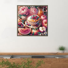 Load image into Gallery viewer, Diamond Painting - Partial Special Shaped - Fruit afternoon tea (40*40CM)
