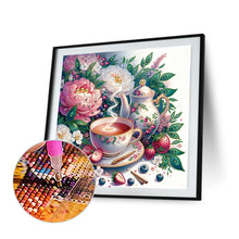 Load image into Gallery viewer, Diamond Painting - Partial Special Shaped - Floral Afternoon Tea (40*40CM)
