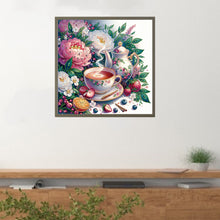 Load image into Gallery viewer, Diamond Painting - Partial Special Shaped - Floral Afternoon Tea (40*40CM)
