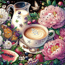 Load image into Gallery viewer, Diamond Painting - Partial Special Shaped - afternoon tea (40*40CM)
