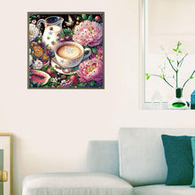 Load image into Gallery viewer, Diamond Painting - Partial Special Shaped - afternoon tea (40*40CM)
