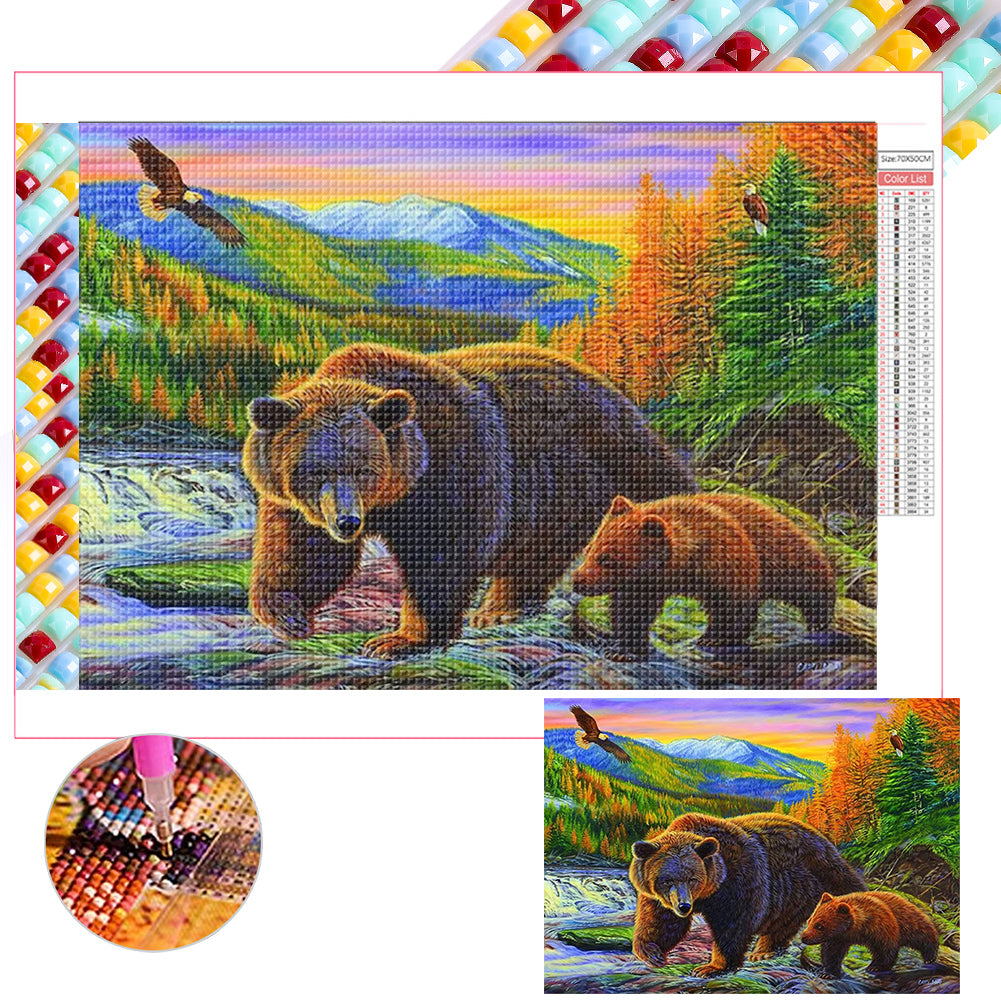 Diamond Painting - Full Square - Bear (50*70CM)