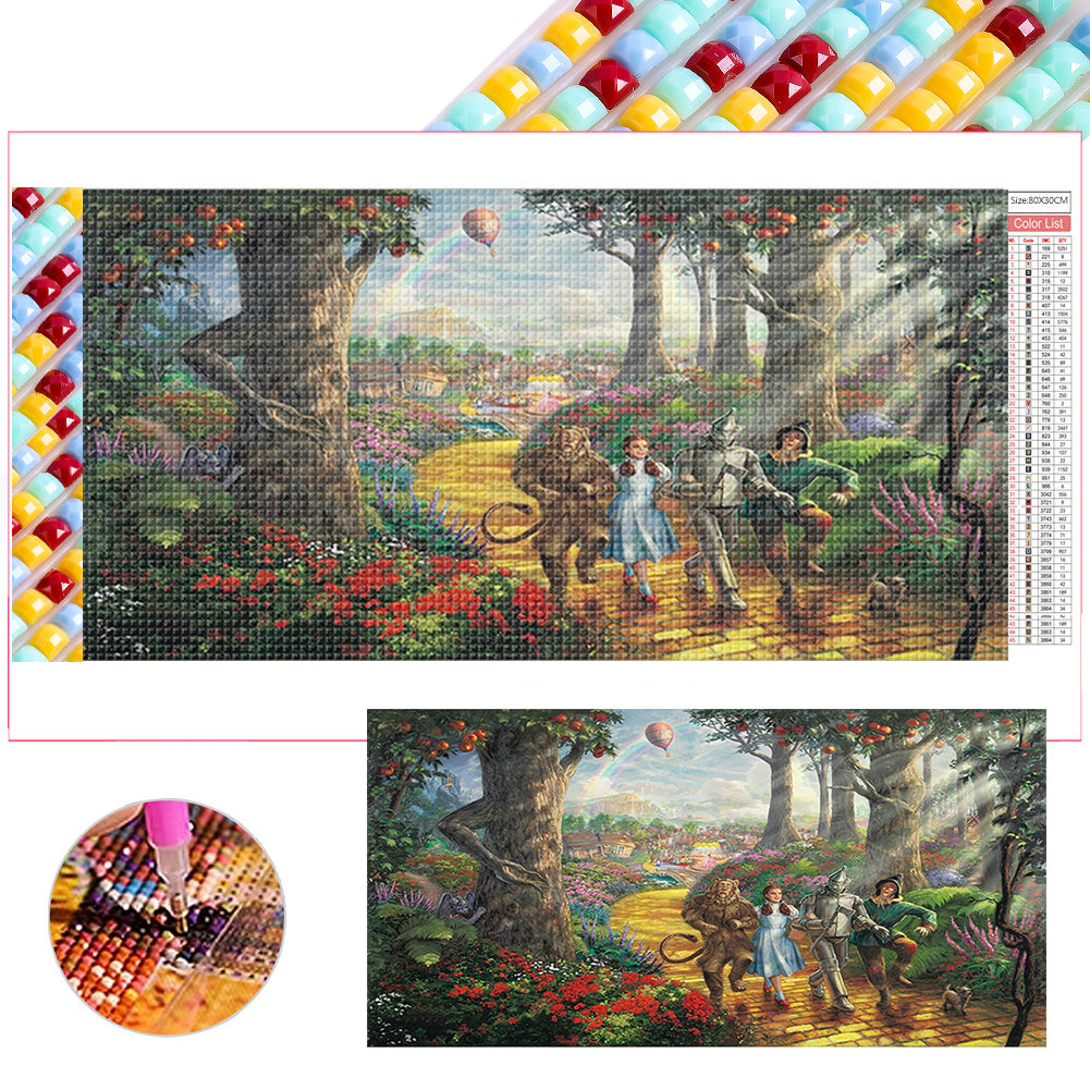 Diamond Painting - Full Square - alice sleepwalking (80*40CM)
