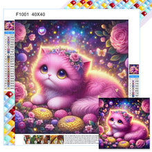 Load image into Gallery viewer, Diamond Painting - Full Square - purple cat (40*40CM)
