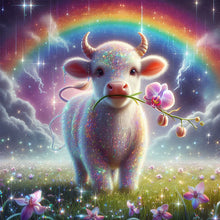Load image into Gallery viewer, Diamond Painting - Full Square - White cow (40*40CM)
