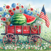 Load image into Gallery viewer, Diamond Painting - Full Square - Independence Day Watermelon Garden (40*40CM)
