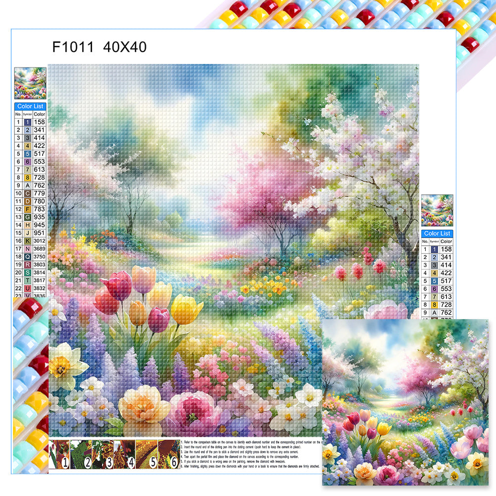 Diamond Painting - Full Square - spring garden (40*40CM)