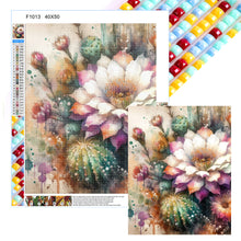 Load image into Gallery viewer, Diamond Painting - Full Square - Watercolor style cactus flower (40*50CM)
