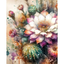Load image into Gallery viewer, Diamond Painting - Full Square - Watercolor style cactus flower (40*50CM)
