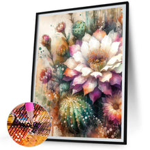 Load image into Gallery viewer, Diamond Painting - Full Square - Watercolor style cactus flower (40*50CM)
