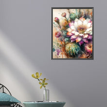 Load image into Gallery viewer, Diamond Painting - Full Square - Watercolor style cactus flower (40*50CM)
