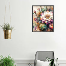 Load image into Gallery viewer, Diamond Painting - Full Square - Watercolor style cactus flower (40*50CM)
