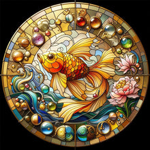 Load image into Gallery viewer, Diamond Painting - Full Square - glass art goldfish (40*40CM)

