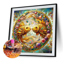 Load image into Gallery viewer, Diamond Painting - Full Square - Glass Art Double Goldfish (40*40CM)

