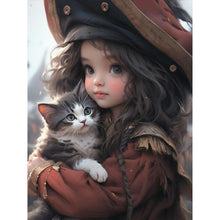 Load image into Gallery viewer, Diamond Painting - Full Square - Cat girl (30*40CM)

