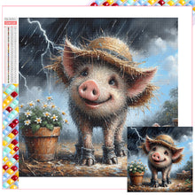 Load image into Gallery viewer, Diamond Painting - Full Square - piggy (30*30CM)
