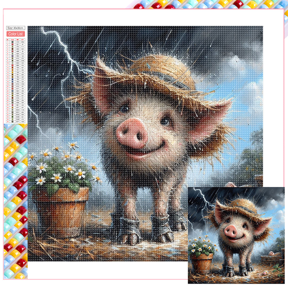 Diamond Painting - Full Square - piggy (30*30CM)