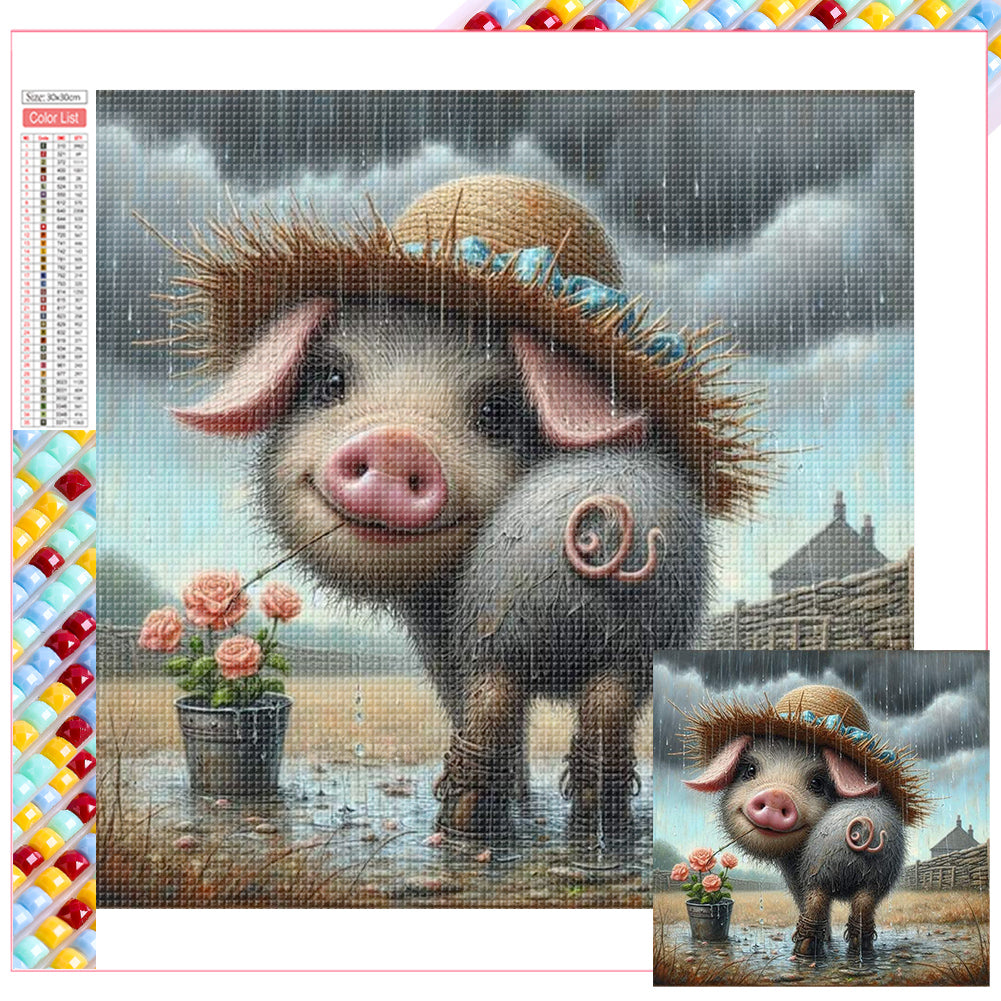 Diamond Painting - Full Square - piggy (30*30CM)