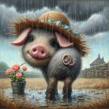 Load image into Gallery viewer, Diamond Painting - Full Square - piggy (30*30CM)
