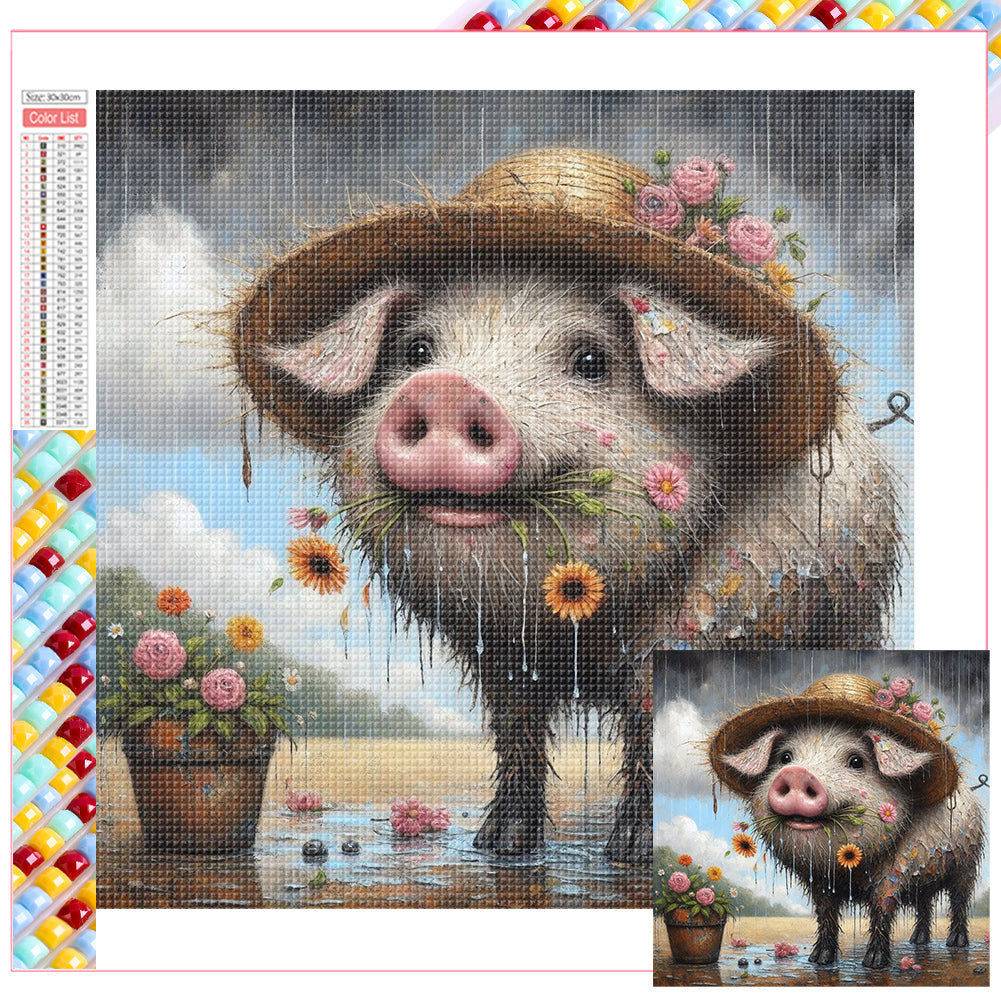 Diamond Painting - Full Square - piggy (30*30CM)