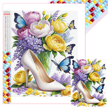 Load image into Gallery viewer, Diamond Painting - Full Square - High heels and flowers (30*40CM)
