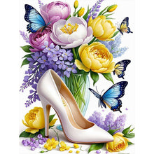 Load image into Gallery viewer, Diamond Painting - Full Square - High heels and flowers (30*40CM)
