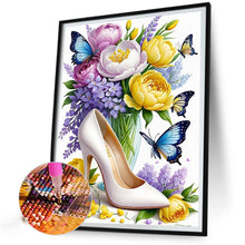 Load image into Gallery viewer, Diamond Painting - Full Square - High heels and flowers (30*40CM)
