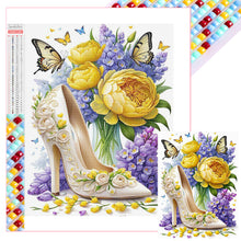 Load image into Gallery viewer, Diamond Painting - Full Square - High heels and flowers (30*40CM)
