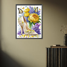 Load image into Gallery viewer, Diamond Painting - Full Square - High heels and flowers (30*40CM)
