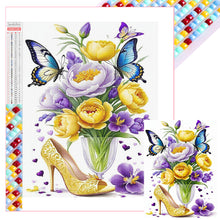 Load image into Gallery viewer, Diamond Painting - Full Square - High heels and flowers (30*40CM)
