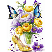 Load image into Gallery viewer, Diamond Painting - Full Square - High heels and flowers (30*40CM)
