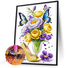 Load image into Gallery viewer, Diamond Painting - Full Square - High heels and flowers (30*40CM)
