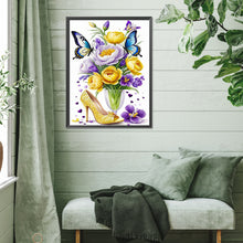 Load image into Gallery viewer, Diamond Painting - Full Square - High heels and flowers (30*40CM)

