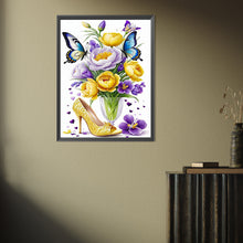 Load image into Gallery viewer, Diamond Painting - Full Square - High heels and flowers (30*40CM)
