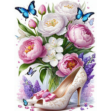 Load image into Gallery viewer, Diamond Painting - Full Square - High heels and flowers (30*40CM)
