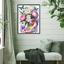 Load image into Gallery viewer, Diamond Painting - Full Square - High heels and flowers (30*40CM)
