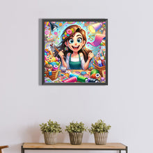 Load image into Gallery viewer, Diamond Painting - Full Round - creative girl (40*40CM)

