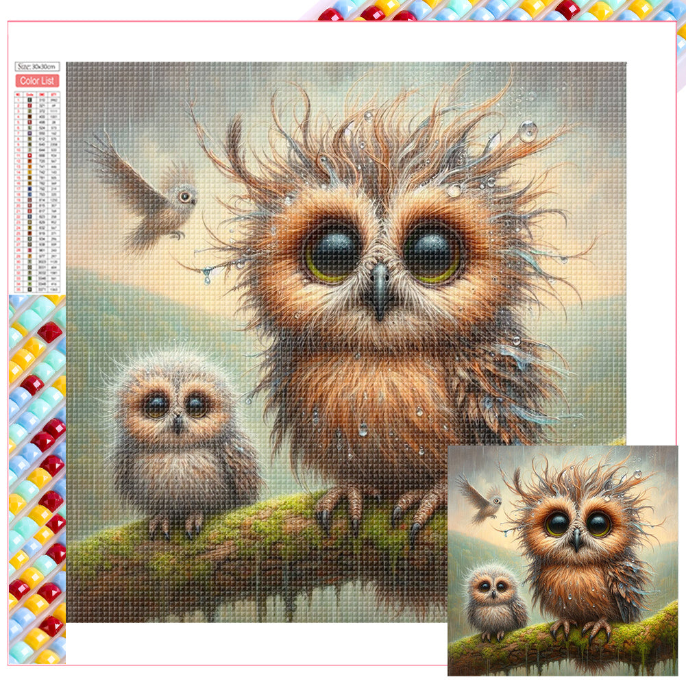 Diamond Painting - Full Square - owl (30*30CM)