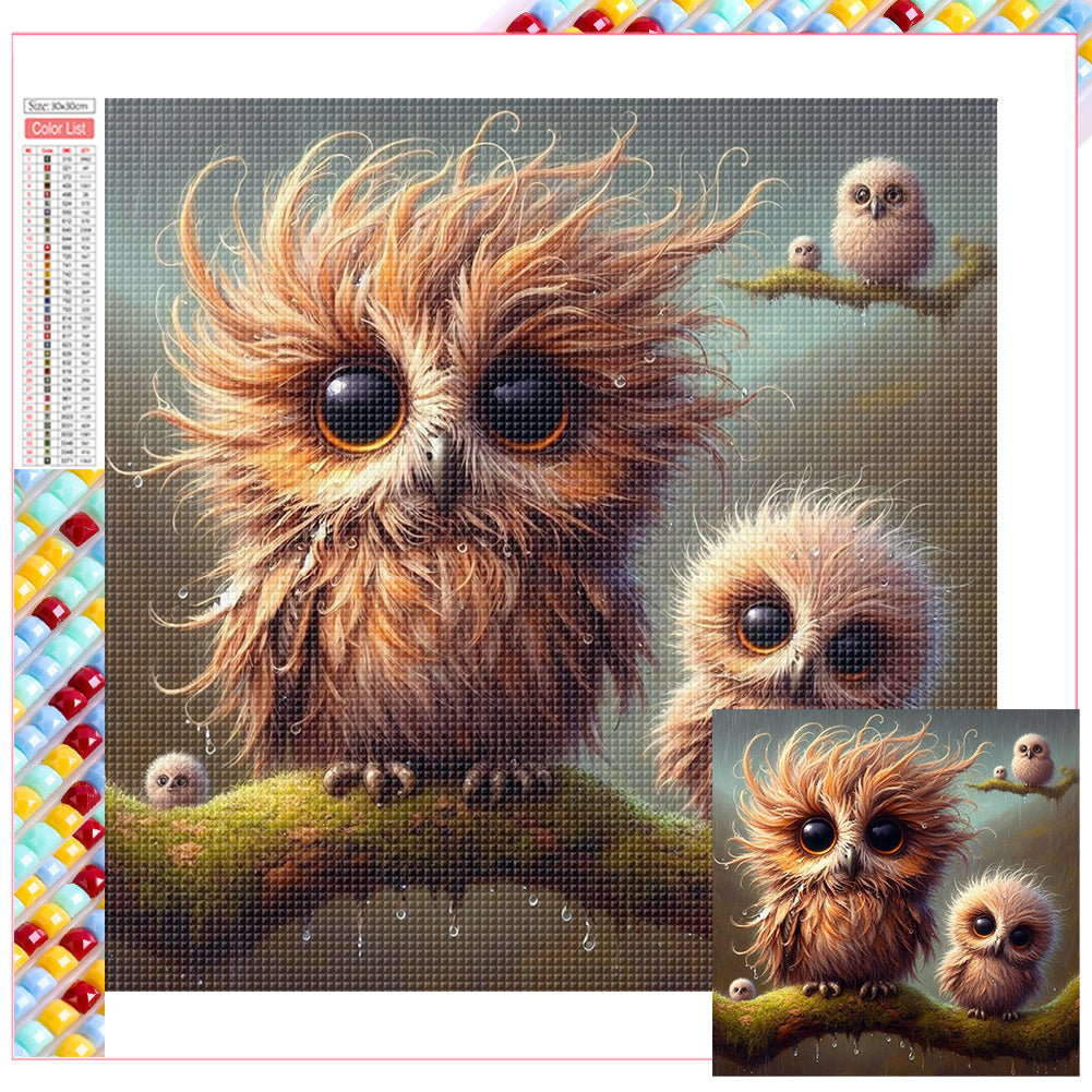 Diamond Painting - Full Square - owl (30*30CM)