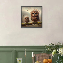 Load image into Gallery viewer, Diamond Painting - Full Square - owl (30*30CM)
