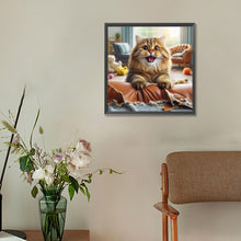 Load image into Gallery viewer, Diamond Painting - Full Round - funny cat (30*30CM)
