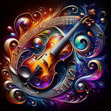 Load image into Gallery viewer, Diamond Painting - Full Round - elegant violin (30*30CM)
