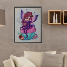 Load image into Gallery viewer, Diamond Painting - Full Round - butterfly girl on cake (30*40CM)
