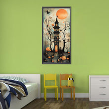 Load image into Gallery viewer, Diamond Painting - Full Round - night horror tower (30*70CM)
